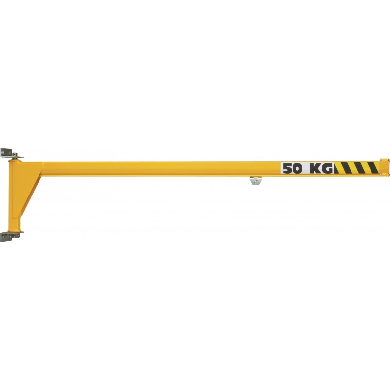 capacité 50 Kg / 
Portée de 2000 à 5000 mm / 
Rotation 180 ° / 
Potence légère inversée profil creux (confort de roulement maximal)Divers kits de fixation disponible