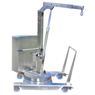 Potence mobile sur roue en inox 304