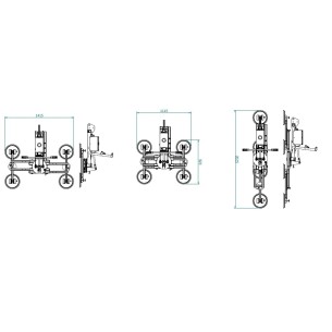 Plan Palonnier modulaire 400Kg pour vitrage en atelier avec basculement pneumatique PALVAC - VA4 RCMBP R