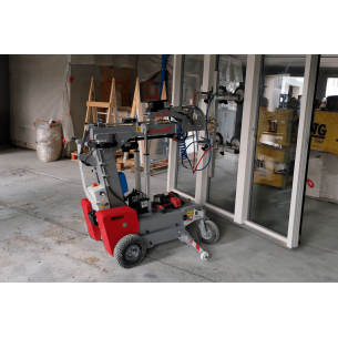 Manipulation de vitrage sur chantier avec robot de pose 200 KG