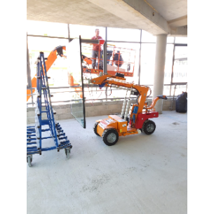 installation with glazing robot SL409 HL