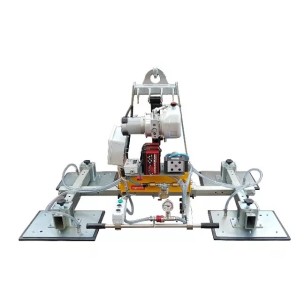 Palonnier à ventouses 1000 Kg autonome avec basculement électrohydraulique pour marbre O4B