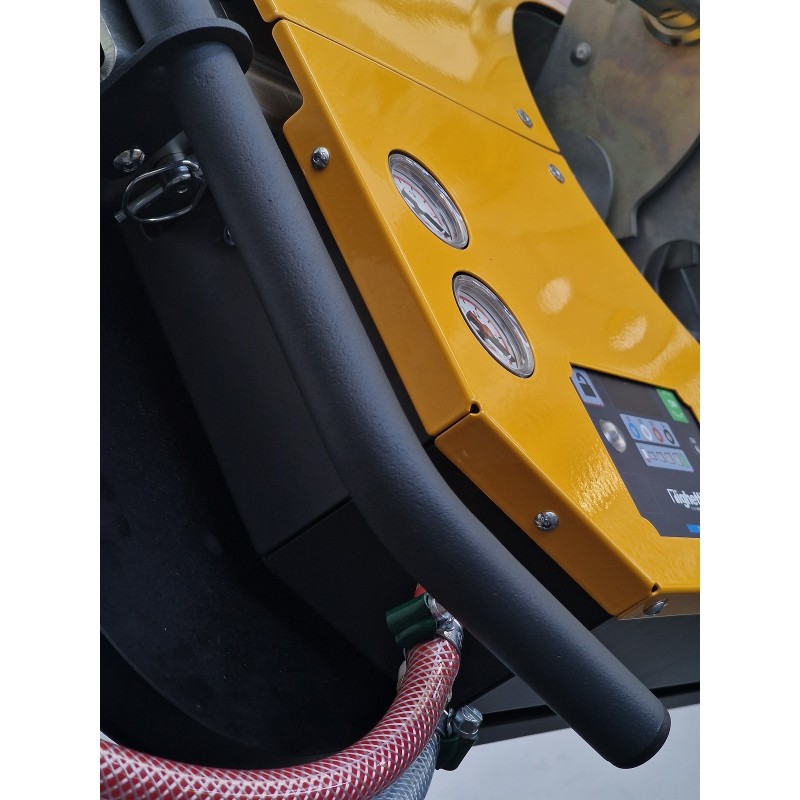 Guidon anti dérapant sur palonnier à ventouse GLX, pour la manutention de vitrage sur chantier sous mini grues - PALVAC