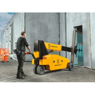 Manutention de vitrage sur chantier avec robot de pose SLX 2000 - PALVAC