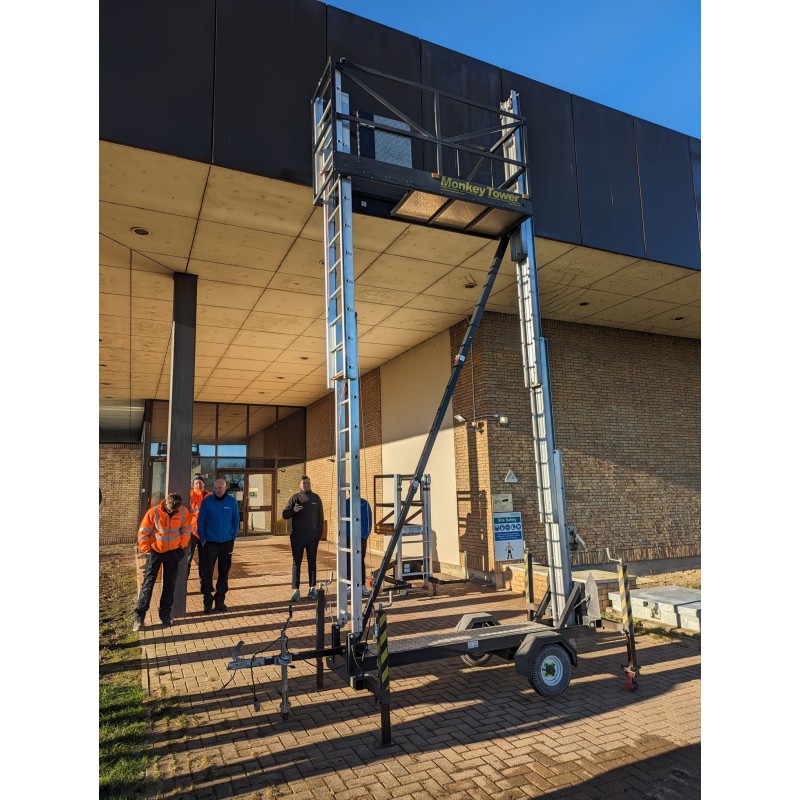 Nacelle tout terrain tractable - travail façade - MONKEY TOWER - PALVAC