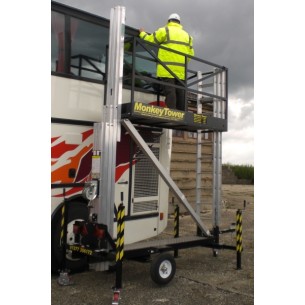 Echafaudage tout terrain tractable - travail sur poids lourd - MONKEY TOWER - PALVAC