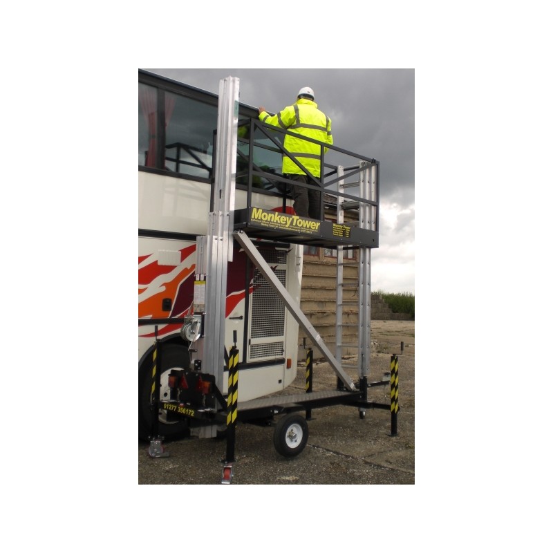 Echafaudage tout terrain tractable - travail sur poids lourd - MONKEY TOWER - PALVAC