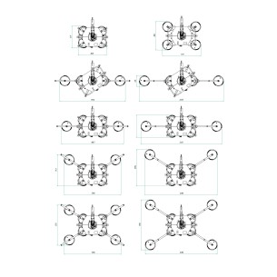 Multiple configurations possibles du palonnier à ventouses pour vitrage, VB600 de chez PALVAC