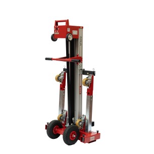 Rangement des éléments de l'élévateur de vitrage JUNIOR sur sa structure