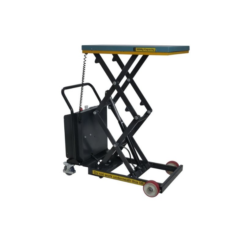 SC300-DE - Table élévatrice mobile  300 Kg électrique haute levée  - PALVAC