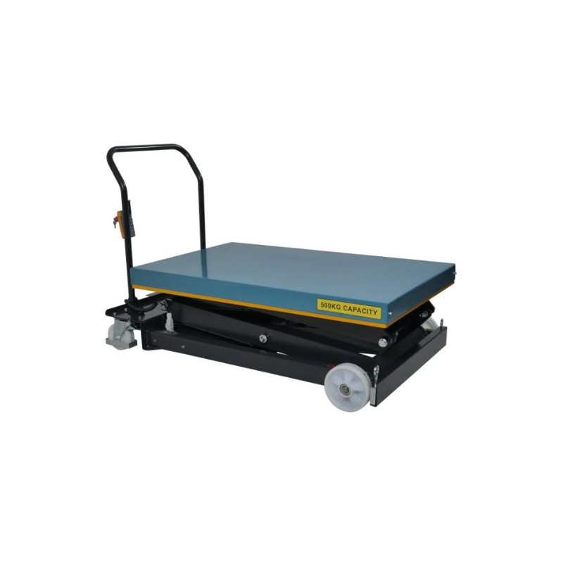 SC500-DE - Table élévatrice mobile électrique double ciseaux - 500kg - hauteur d'élévation 1900mm - PALVAC