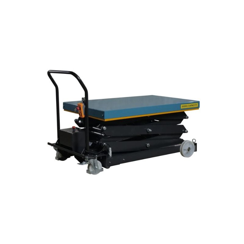 SC500-TE - Table élévatrice mobile 500 Kg électrique triple ciseaux - PALVAC