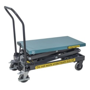 Table élévatrice mobile manuelle 125 Kg double ciseaux - SC125 DM