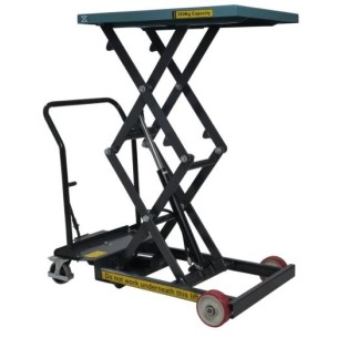 Table élévatrice mobile double ciseaux - 300 kg - levée 1350 mm - PALVAC