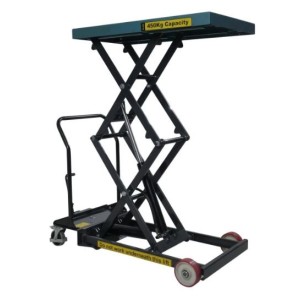 Table élévatrice mobile manuelle double ciseaux - Capacité 450 kg - levée 1350 mm - PALVAC