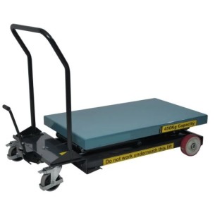 Table élévatrice mobile manuelle haute levée - Capacité 450 kg - levée 1350 mm - PALVAC