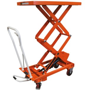 Table élévatrice mobile double ciseaux à élévation manuelle BS50 D - Capacité 500 Kg - PALVAC