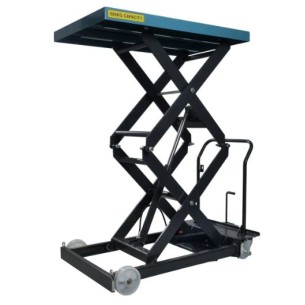 Table élévatrice mobile manuelle haute levée SC500 DM - capacité 500 kg - levée 1900 mm - PALVAC