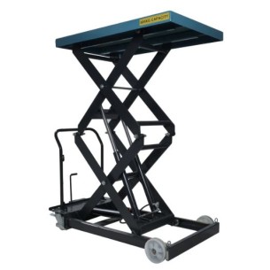 Table élévatrice mobile manuelle haute levée - 800 kg - levée 1900 mm - PALVAC