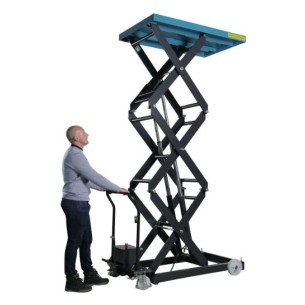 Table élévatrice mobile manuelle triple ciseaux SC500TM -  Capacité 500 KG - PALVAC