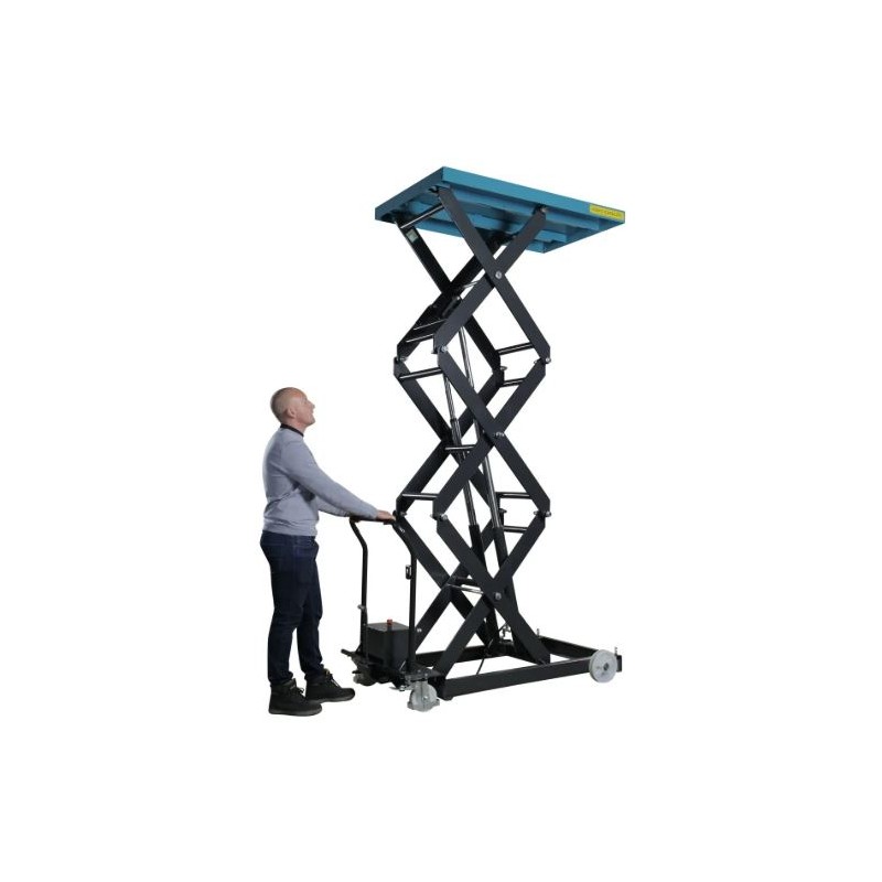 Table élévatrice mobile manuelle triple ciseaux SC500TM -  Capacité 500 KG - PALVAC