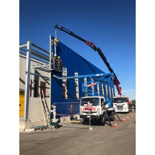 Pose de bardage vertical avec palonnier à ventouses CL2 6500- PALVAC