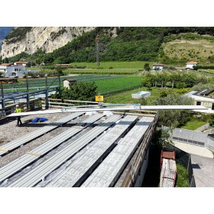 Palonnier à ventouses pour pose de panneaux de couverture 16000 mm avec palonnier PALVAC - CL2 6500