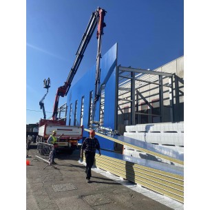 Palonnier à ventouses de bardage et de couverture CL2 9000X sous camion grue - PALVAC