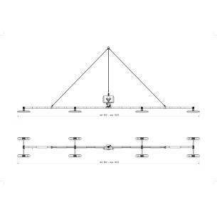 Plan palonnier à ventouses 500 Kg pour couverture CL2-9000X - Configuration couverture- PALVAC
