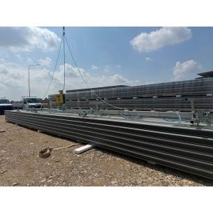 Palonnier à ventouses 500 Kg pour couverture CL2-9000X - Configuration couverture panneaux 13000 mm - PALVAC