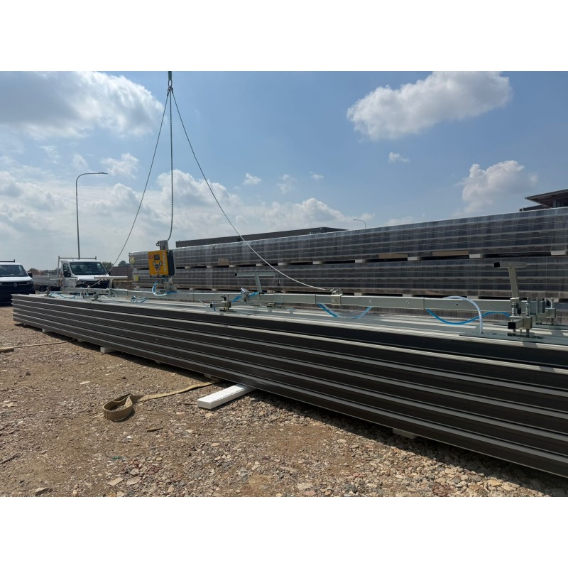 Palonnier à ventouses 500 Kg pour couverture CL2-9000X - Configuration couverture panneaux 13000 mm - PALVAC