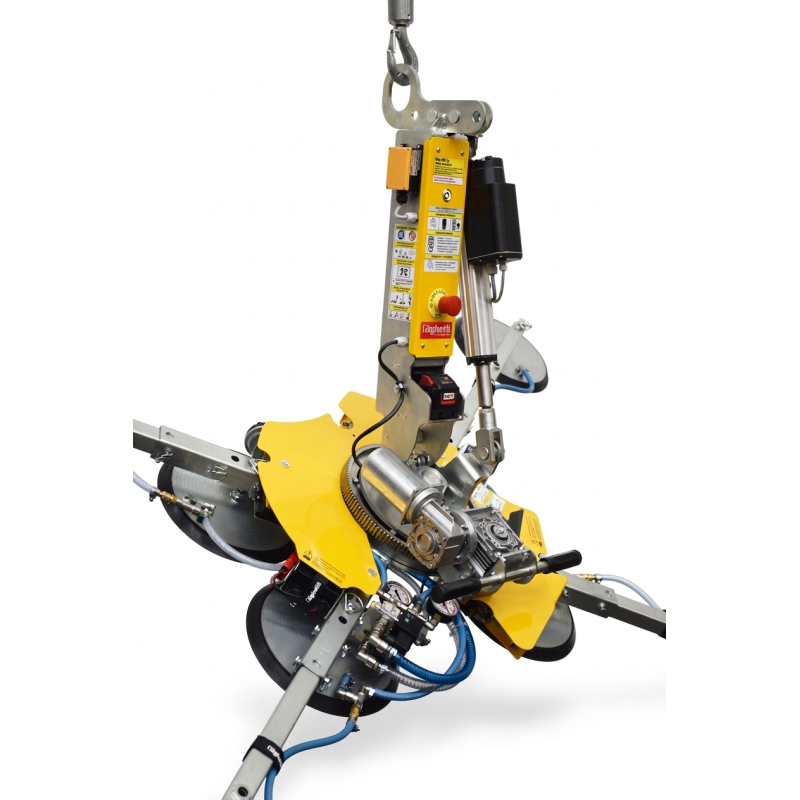 Système de motorisation de la rotation et du basculement, amovible installé  sur palonnier à ventouses VB - PALVAC