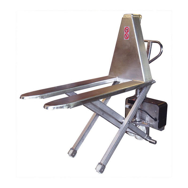 Transpalette inox haute levée 800 mm - PALVAC