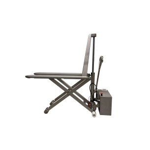 Transpalette haute levée électrique inox 304 PREMIUM - EHPT 10E 304 - PALVAC - Position haute