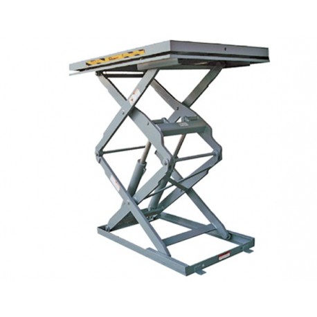 Table élévatrice inox / Capacité 400 kg / Elevation maxi : 1400 mm / Plateau 900x600 mm