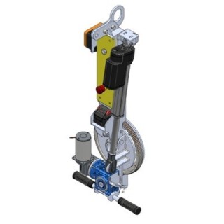 kit de motorisation pour palonnier à ventouses de chantier avec mouvements manuels